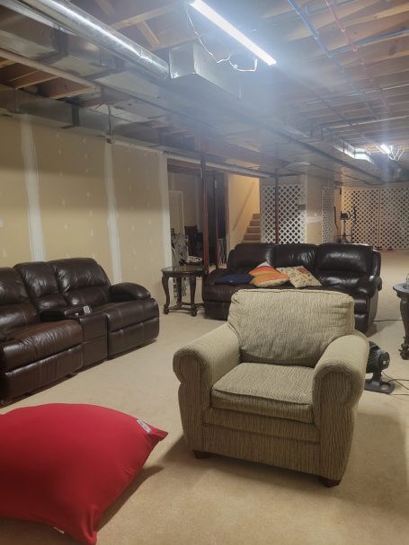 Before Clifton park Renovation, basement was left like this for 10 years!